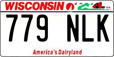 WI license plate 779NLK