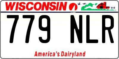 WI license plate 779NLR