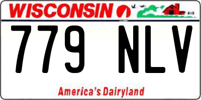 WI license plate 779NLV