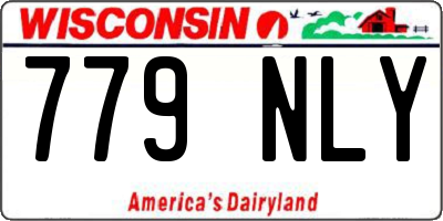 WI license plate 779NLY