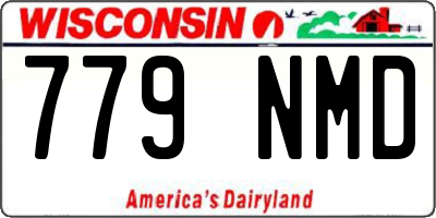 WI license plate 779NMD
