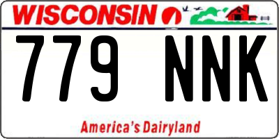 WI license plate 779NNK