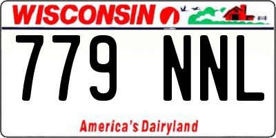 WI license plate 779NNL