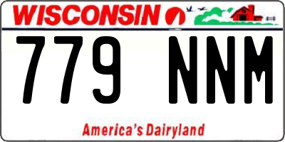 WI license plate 779NNM