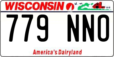 WI license plate 779NNO
