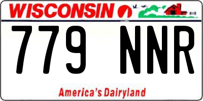 WI license plate 779NNR