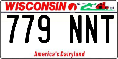 WI license plate 779NNT