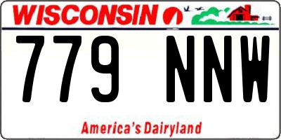WI license plate 779NNW
