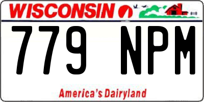 WI license plate 779NPM
