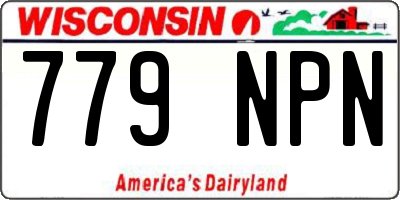 WI license plate 779NPN