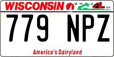 WI license plate 779NPZ