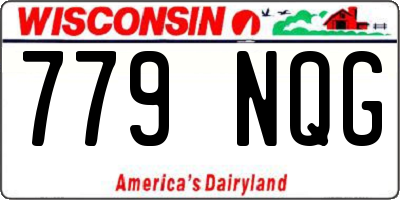WI license plate 779NQG