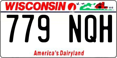 WI license plate 779NQH
