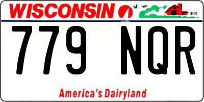 WI license plate 779NQR