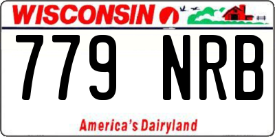 WI license plate 779NRB