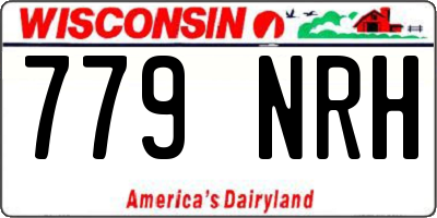 WI license plate 779NRH