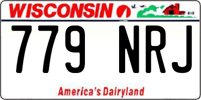 WI license plate 779NRJ