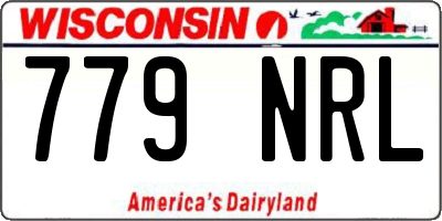 WI license plate 779NRL