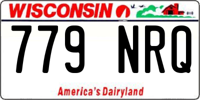 WI license plate 779NRQ