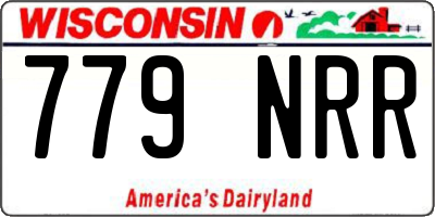 WI license plate 779NRR