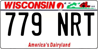 WI license plate 779NRT
