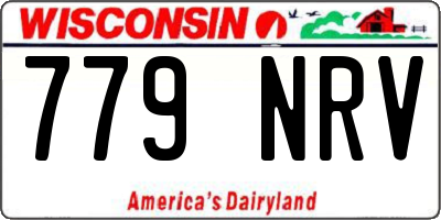 WI license plate 779NRV