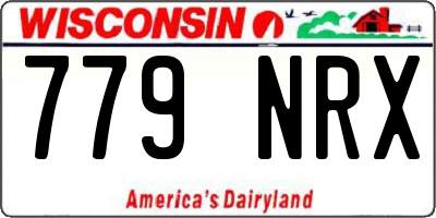 WI license plate 779NRX