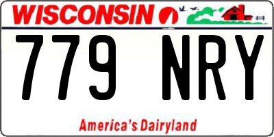 WI license plate 779NRY