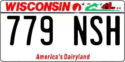 WI license plate 779NSH