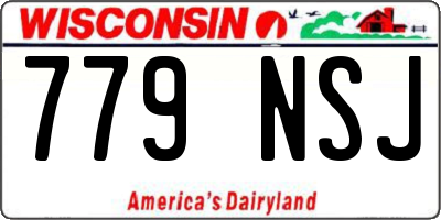 WI license plate 779NSJ