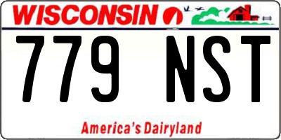 WI license plate 779NST