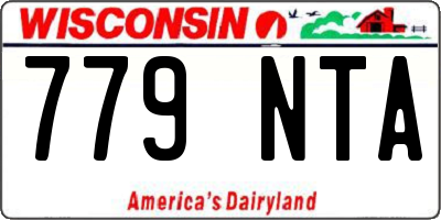 WI license plate 779NTA