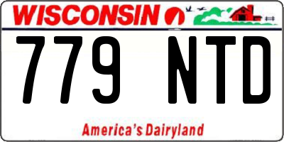 WI license plate 779NTD