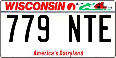 WI license plate 779NTE