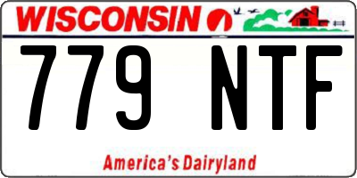 WI license plate 779NTF