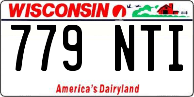 WI license plate 779NTI