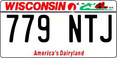 WI license plate 779NTJ