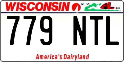 WI license plate 779NTL
