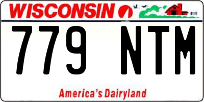 WI license plate 779NTM