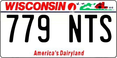 WI license plate 779NTS