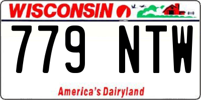 WI license plate 779NTW