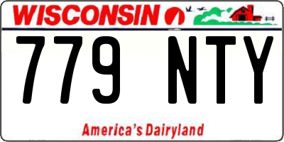 WI license plate 779NTY