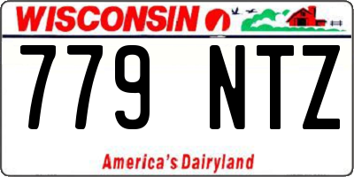 WI license plate 779NTZ