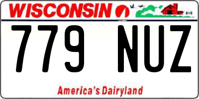 WI license plate 779NUZ