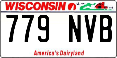 WI license plate 779NVB