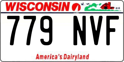 WI license plate 779NVF