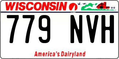 WI license plate 779NVH