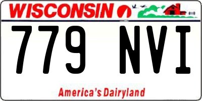 WI license plate 779NVI