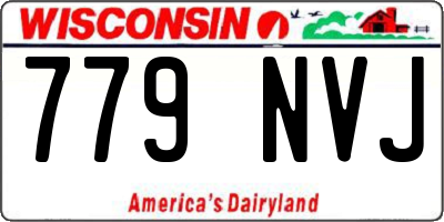 WI license plate 779NVJ