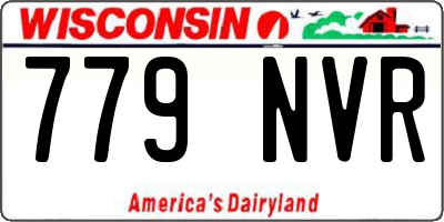 WI license plate 779NVR